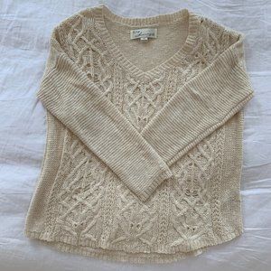 Vintage Havana Knit V Neck Sweater